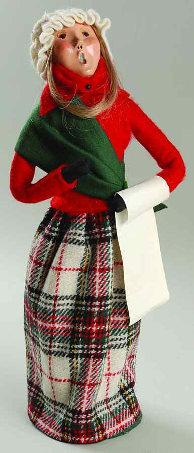 Traditional Assorted Carolers Woman With Music - No Box by Byers' Choice Ltd-1