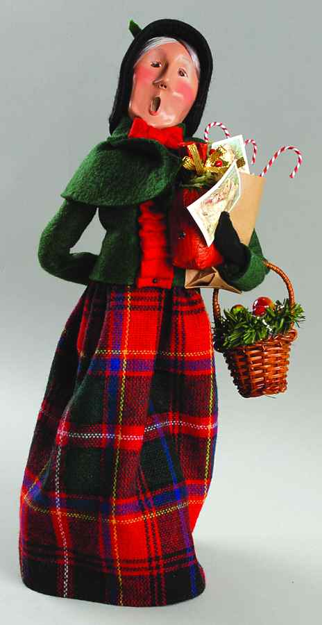 Traditional Assorted Carolers Shopper Grandmother With Candy Canes-Gre - No Box by Byers' Choice Ltd-1