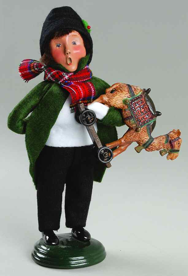 Traditional Assorted Carolers Boy With Toy Camel - No Box by Byers' Choice Ltd-1
