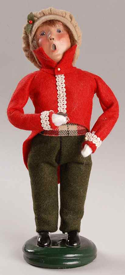 Traditional Assorted Carolers Boy With Coin - No Box by Byers' Choice Ltd-1