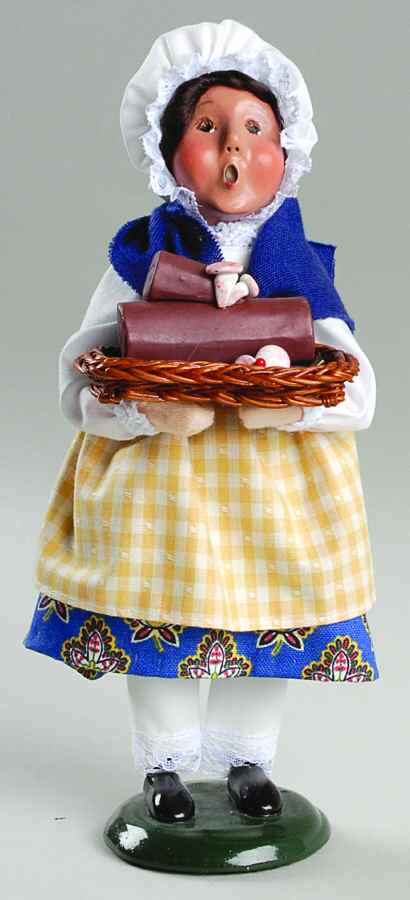 Children of the World French Girl With Yule Cake - No Box by Byers' Choice Ltd-1