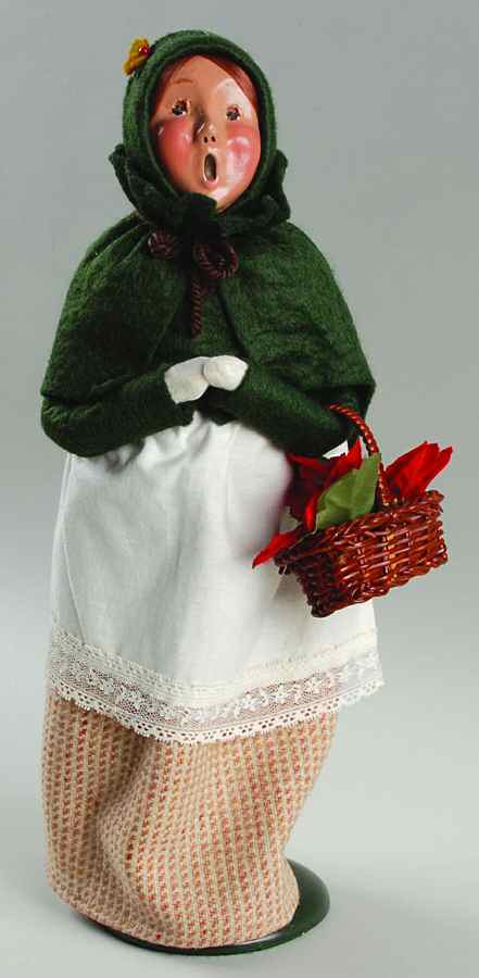 Traditional Assorted Carolers Woman With Basket - No Box by Byers' Choice Ltd-1