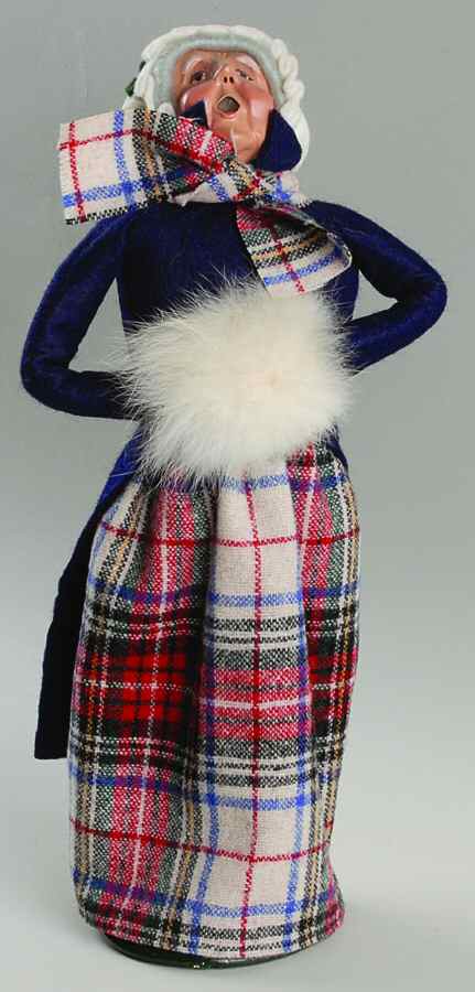 Traditional Assorted Carolers Grandmother With Muff-Blue Coat - No Box by Byers' Choice Ltd-1