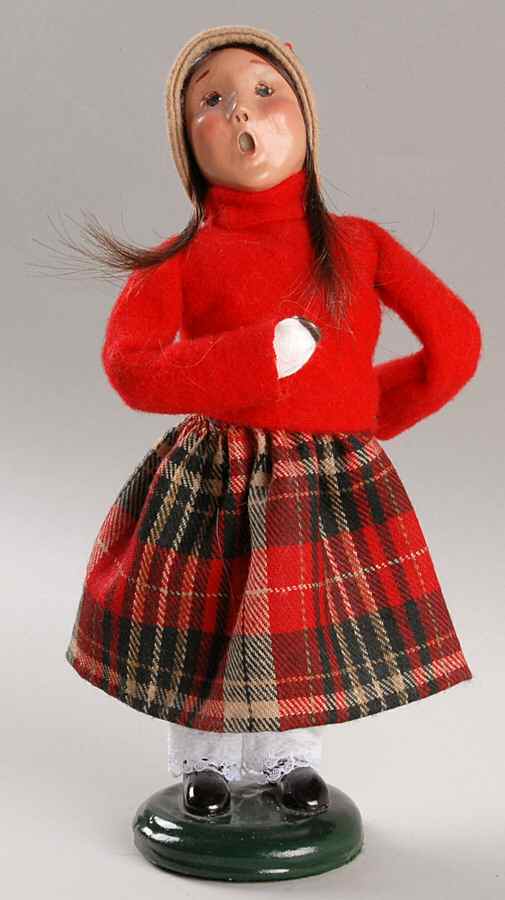 Traditional Assorted Carolers Girl With Coin - No Box by Byers' Choice Ltd-1