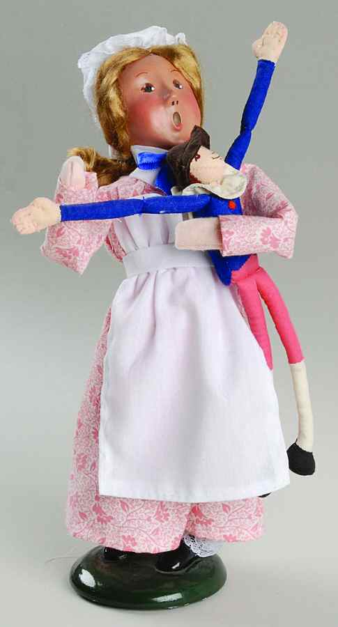 Williamsburg Colonial Girl With Doll - No Box by Byers' Choice Ltd-1