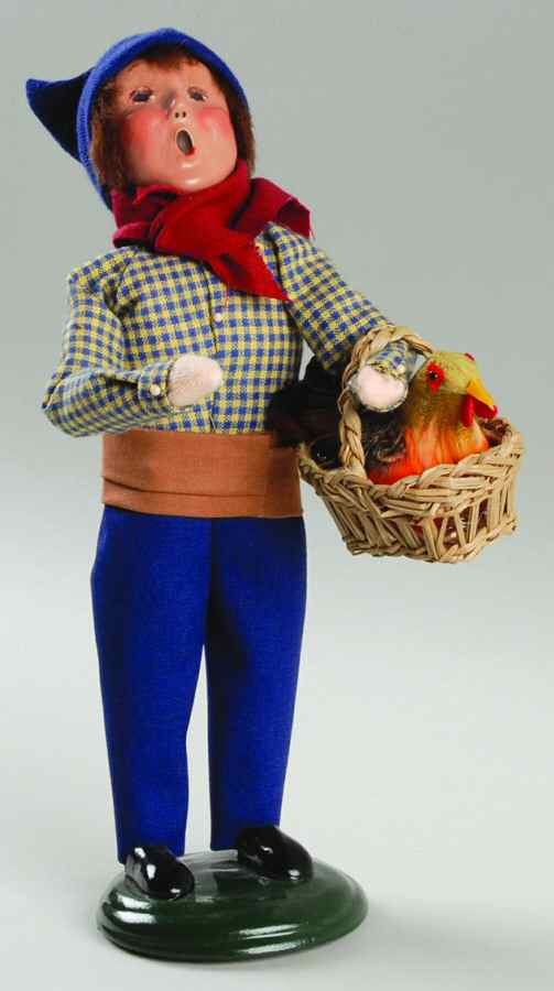 Children of the World French Boy With Rooster - No Box by Byers' Choice Ltd-1