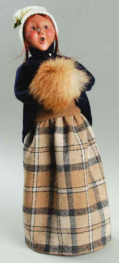 Traditional Assorted Carolers Girl With Muff - No Box by Byers' Choice Ltd-1