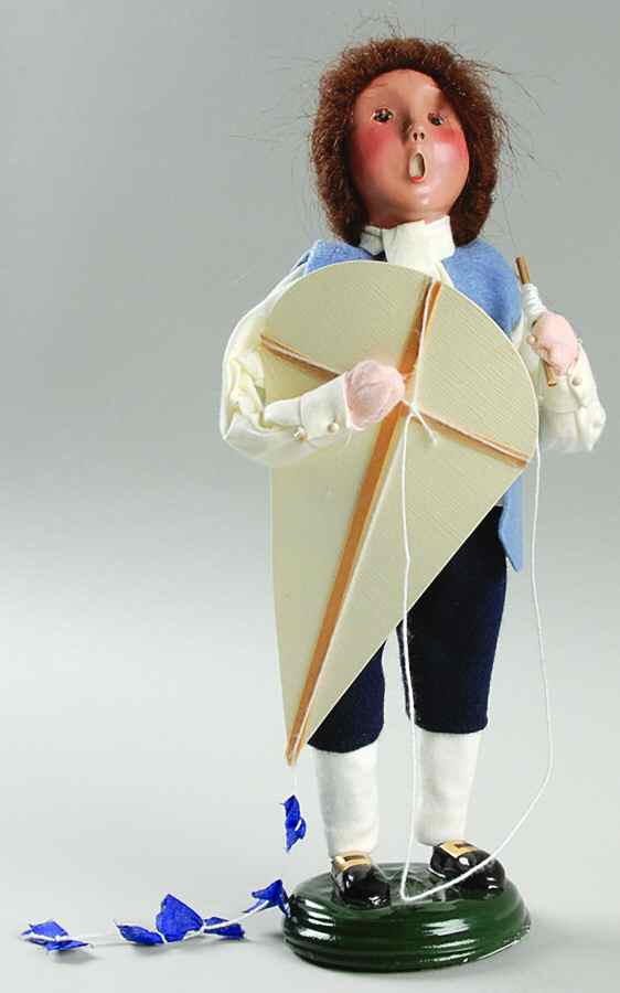 Williamsburg Boy With Kite - No Box by Byers' Choice Ltd-1