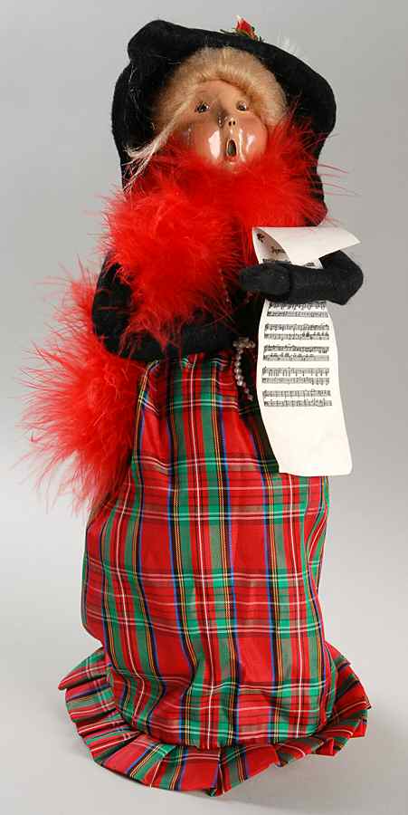 Professionals Actress-Woman With Red Boa - No Box by Byers' Choice Ltd-1