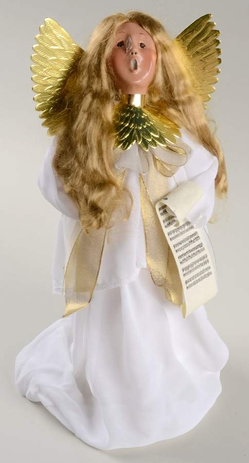 Angels Blonde Angel Tree Topper - No Box by Byers' Choice Ltd-1
