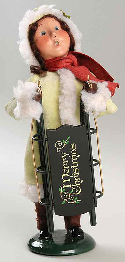 Victorian Specialty Families Sledding-Girl With Sled - No Box by Byers' Choice Ltd-1
