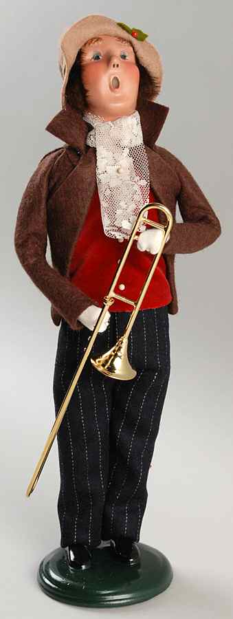 Victorian Specialty Families Musicians-Man With Trombone - No Box by Byers' Choice Ltd-1