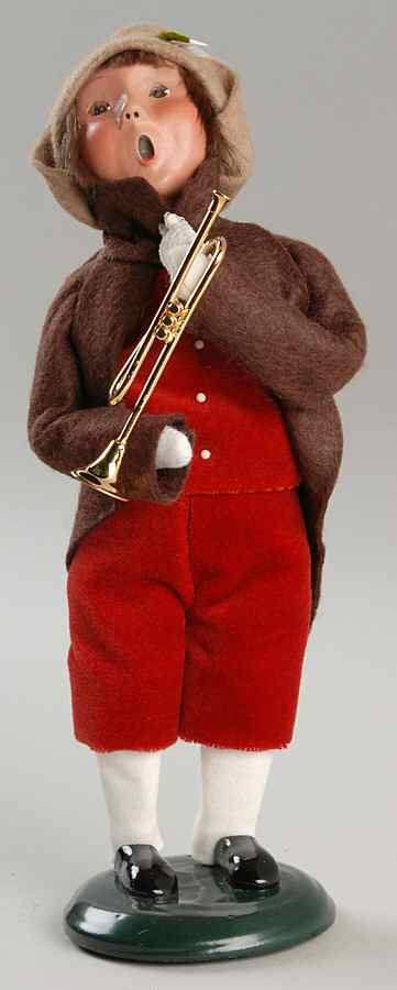 Victorian Specialty Families Musicians-Boy With Trumpet - No Box by Byers' Choice Ltd-1