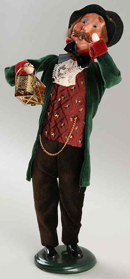 Victorian Specialty Families Green & Gold-Man With Lantern - No Box by Byers' Choice Ltd-1