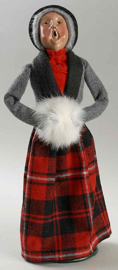 Traditional Assorted Carolers Grandmother With Muff-Grey Coat - No Box by Byers' Choice Ltd-1
