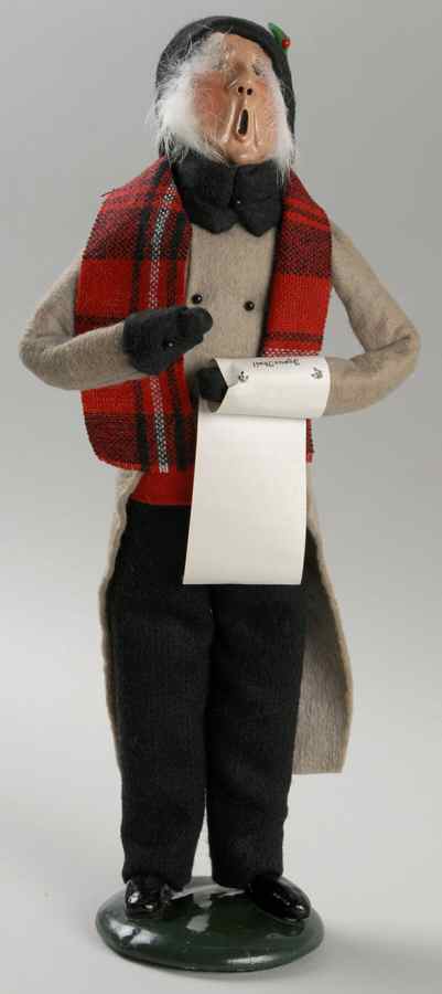 Traditional Assorted Carolers Grandfather With Music-Grey Coat - No Box by Byers' Choice Ltd-1