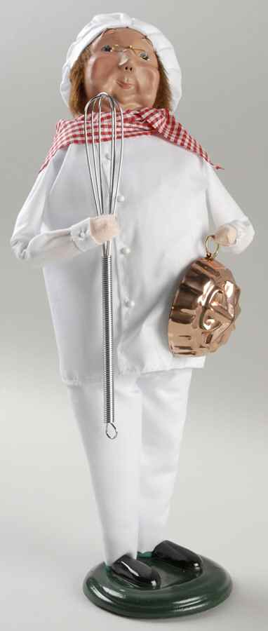 Chefs Chef With Cake Mold - No Box by Byers' Choice Ltd-1