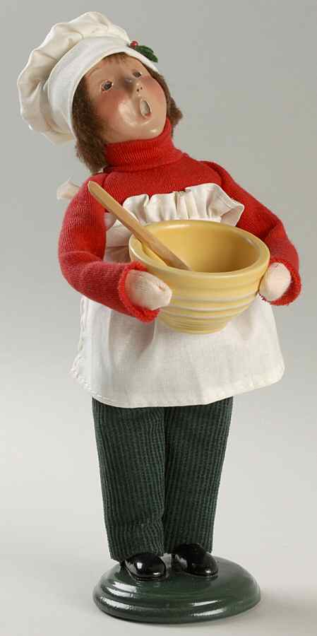 Traditional Assorted Carolers Baker Boy With Bowl & Spoon - No Box by Byers' Choice Ltd-1