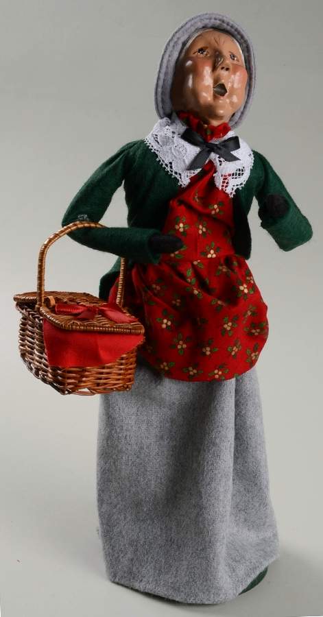 Traditional Assorted Carolers Shopper Grandmother W/Basket - No Box Nb879 by Byers' Choice Ltd-1
