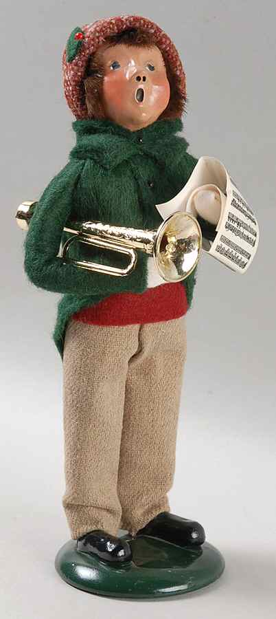 Musicians Boy With Bugle Horn & Music - No Box by Byers' Choice Ltd-1