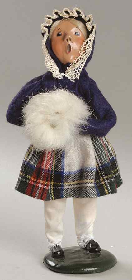 Traditional Assorted Carolers Girl With Muff - No Box by Byers' Choice Ltd-1