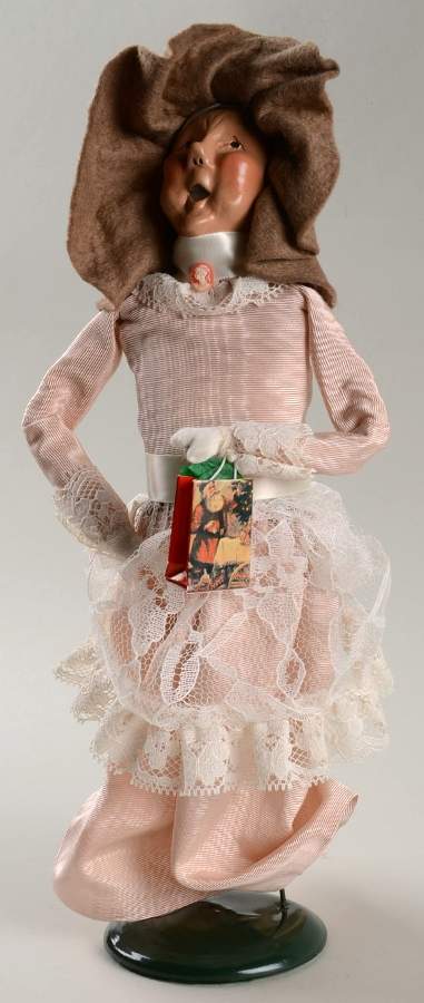 Traditional Assorted Carolers Victorian Grandmother Shopper - No Box Nb876 by Byers' Choice Ltd-1