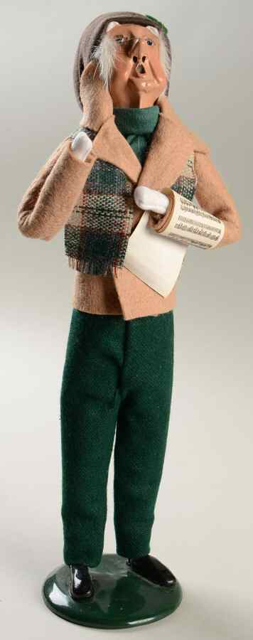 Traditional Assorted Carolers Grandfather With Music-Tan Coat - Nb691, No Box by Byers' Choice Ltd-1