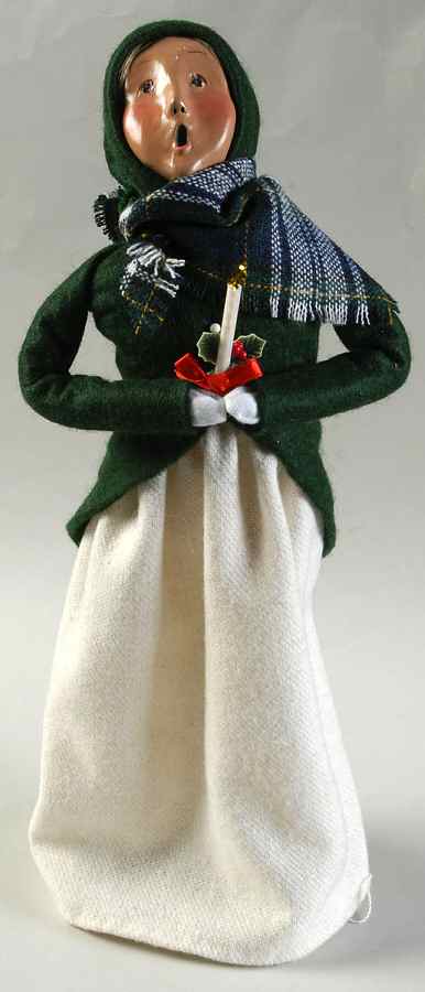 Traditional Assorted Carolers Woman With Candle - No Box by Byers' Choice Ltd-1