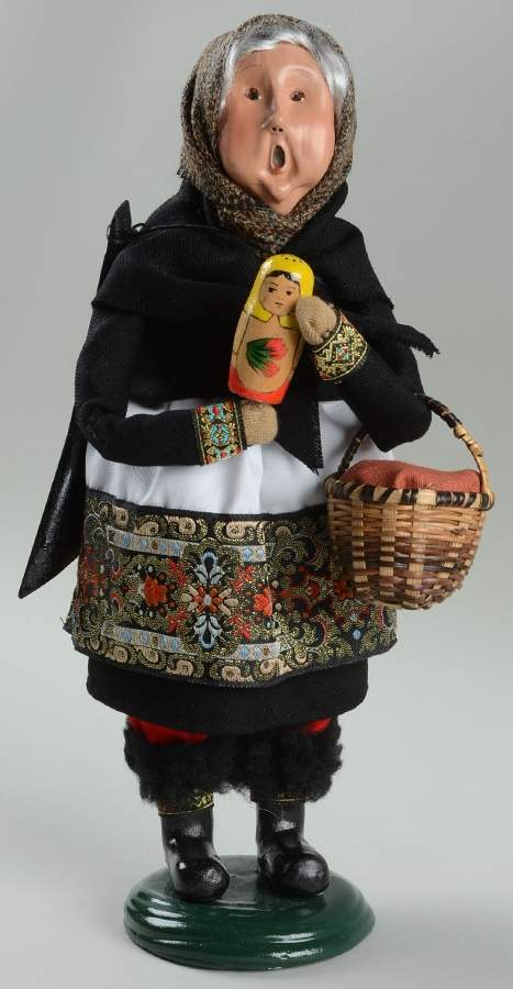 Santas of the World Baboushka-Russia - No Box by Byers' Choice Ltd-1