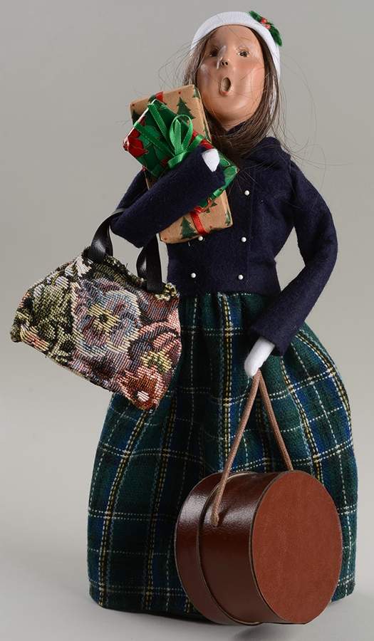 Traditional Assorted Carolers Traveler Woman-Blue Top - Nb728, No Box by Byers' Choice Ltd-1