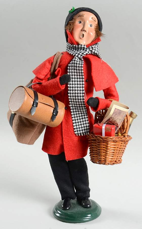Traditional Assorted Carolers Traveler Man-Red Coat - Nb769, No Box by Byers' Choice Ltd-1