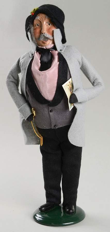 Traditional Assorted Carolers Victorian Grandfather With Pocket Watch - Nb777, No Box by Byers' Choice Ltd-1