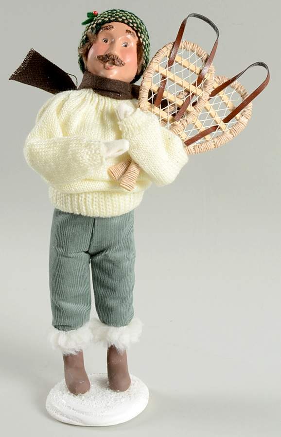 Traditional Assorted Carolers Man With Snowshoes - No Box by Byers' Choice Ltd-1
