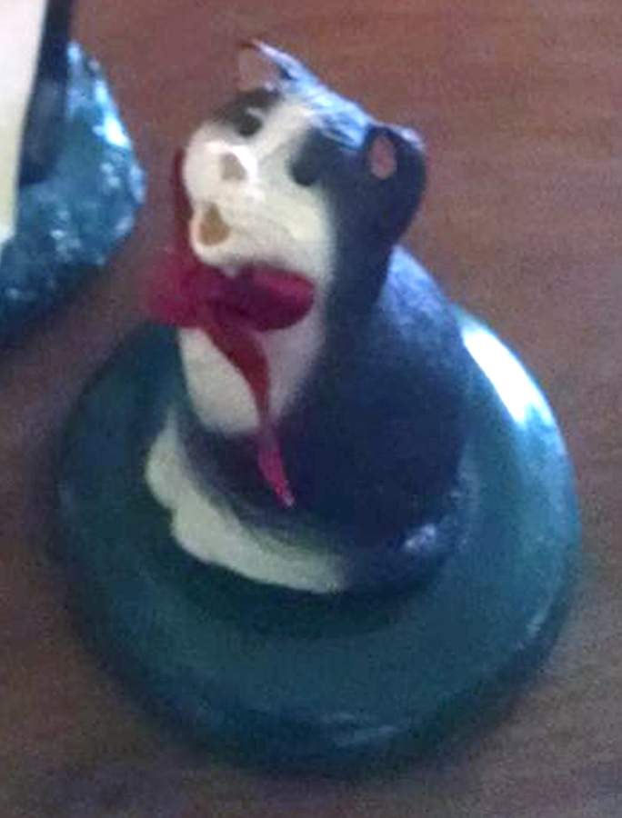 Singing Cats Tuxedo Cat With Red Bow - No Box by Byers' Choice Ltd-1