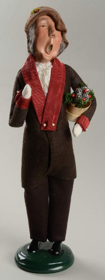 Traditional Assorted Carolers Victorian Grandfather With Pine - No Box by Byers' Choice Ltd-1