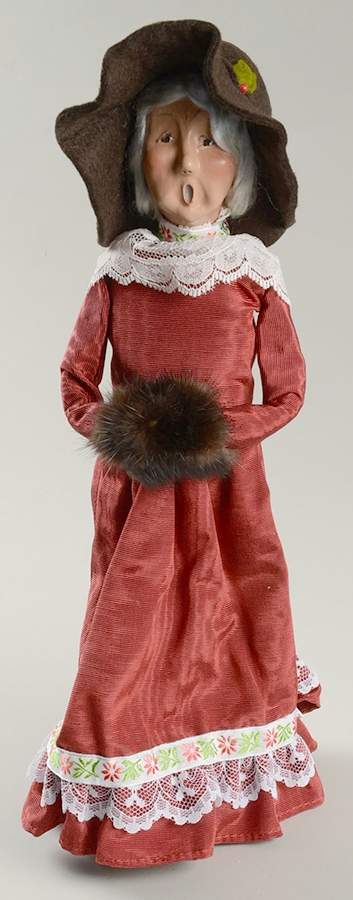 Traditional Assorted Carolers Victorian Grandmother With Muff - No Box by Byers' Choice Ltd-1