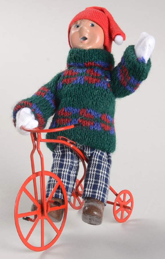 Kindles Kindle With Tricycle - No Box by Byers' Choice Ltd-1