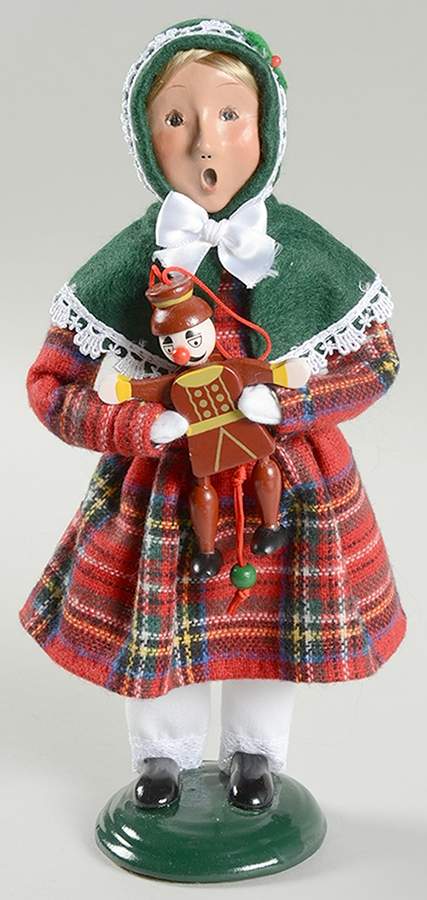 Traditional Assorted Carolers Girl With Pull String Toy - Nb907, No Box by Byers' Choice Ltd-1