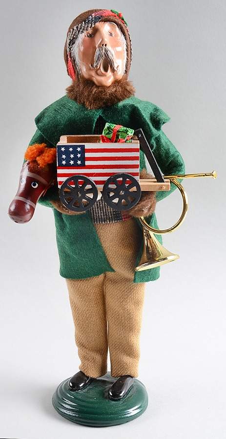 Traditional Assorted Carolers Grandfather With Toys-Wagon - Nb827, No Box by Byers' Choice Ltd-1