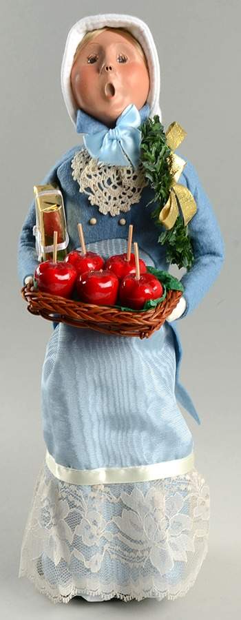Traditional Assorted Carolers Victorian Woman Shopper With Candy Apple - No Box Nb1151 by Byers' Choice Ltd-1
