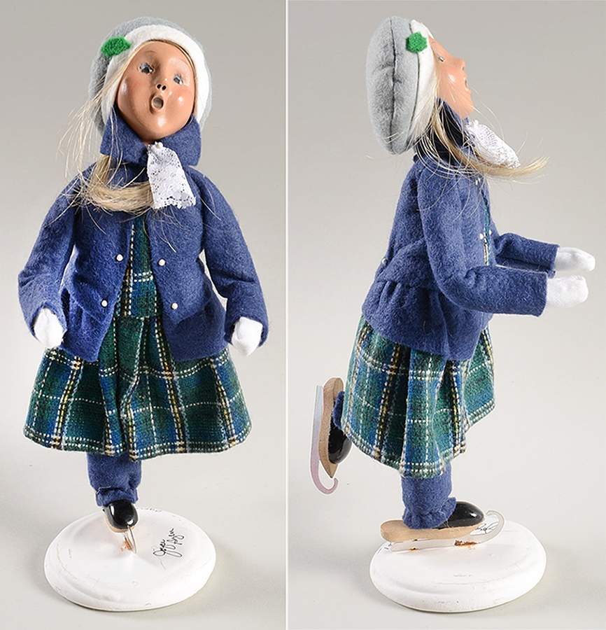 Traditional Assorted Carolers The Skaters-Girl - Nb706, No Box by Byers' Choice Ltd-1