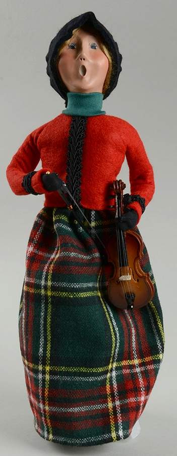 Christmas Waits Woman With Violin - No Box by Byers' Choice Ltd-1