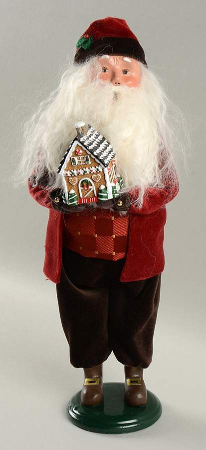 Santa & Mrs Claus Gingerbread Santa - No Box by Byers' Choice Ltd-1