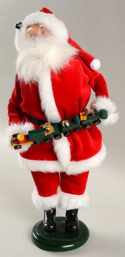 Santa & Mrs Claus Santa With Toy Train - No Box by Byers' Choice Ltd-1