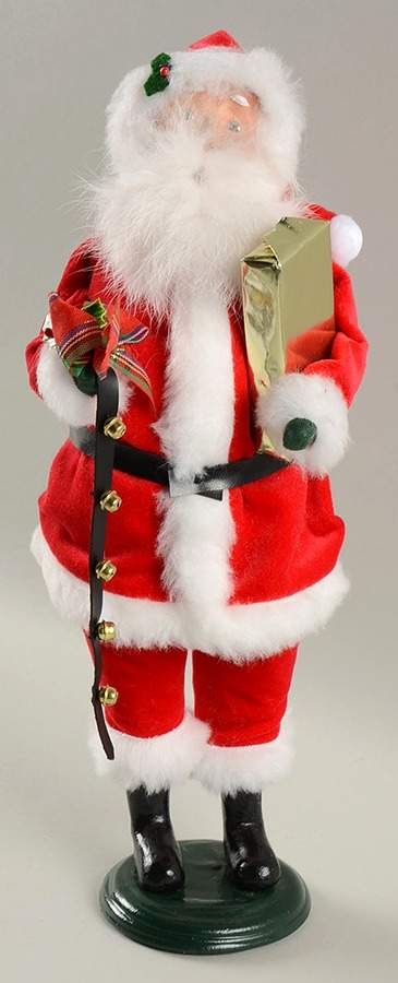Santa & Mrs Claus Santa With Sleigh Bells & Gift - No Box by Byers' Choice Ltd-1