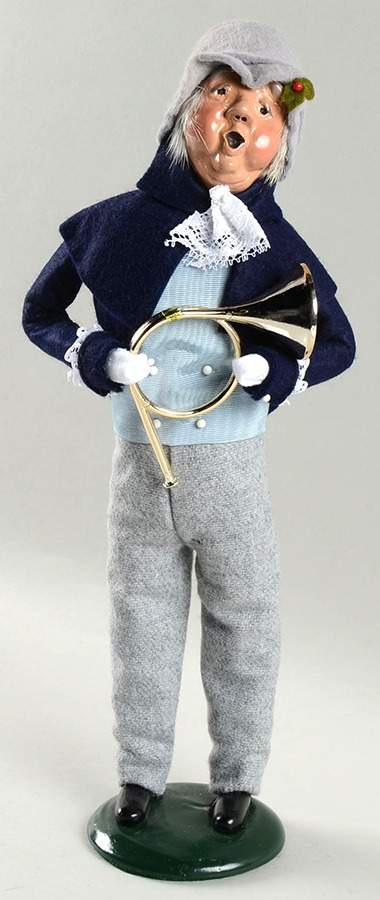 Musicians Victorian Grandfather Post Horn Player - No Box by Byers' Choice Ltd-1
