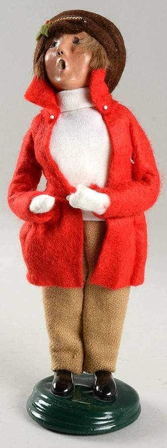 Traditional Assorted Carolers Man With Red Coat - No Box by Byers' Choice Ltd-1