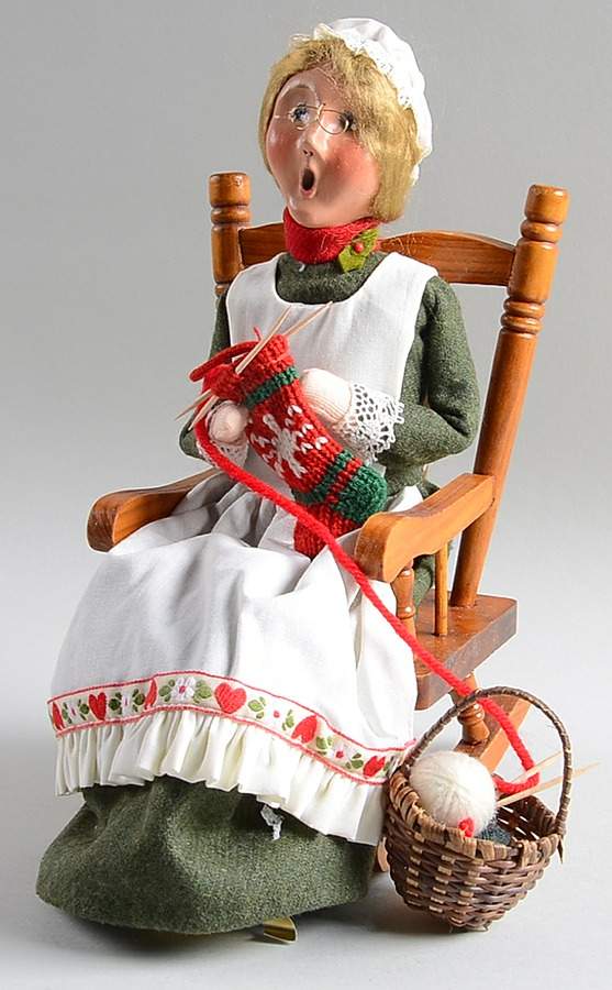Winterthur Woman Knitting - No Box by Byers' Choice Ltd-1