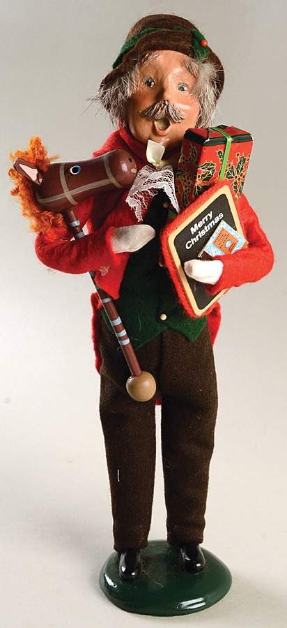 Traditional Assorted Carolers Shopper Man With Doll - No Box by Byers' Choice Ltd-1