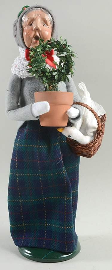 Traditional Assorted Carolers Shopper Grandmother With Goose - No Box Nb1179 by Byers' Choice Ltd-1
